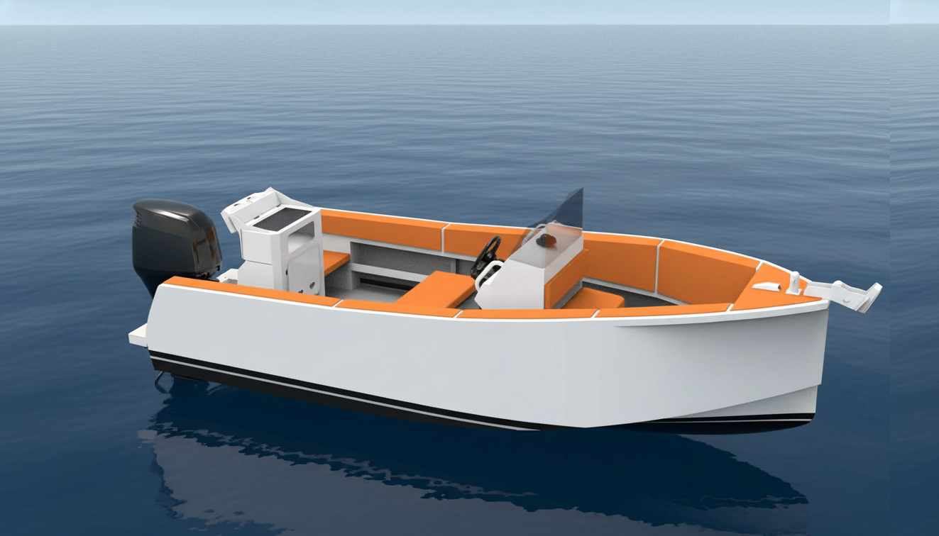 TideMaster Ninja 18 - 18ft towable aluminum fishing boat with superior stability